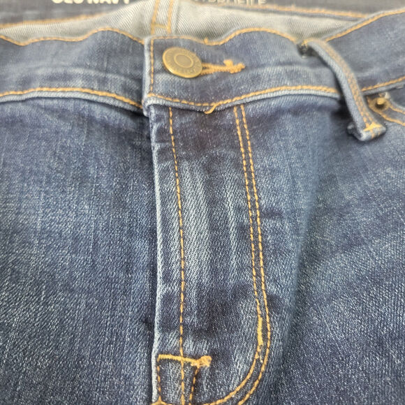Old Navy Jeans Womens 6 Blue Denim Short Mid Rise Curvy Skinny Leg W29 x L27 - Picture 10 of 13